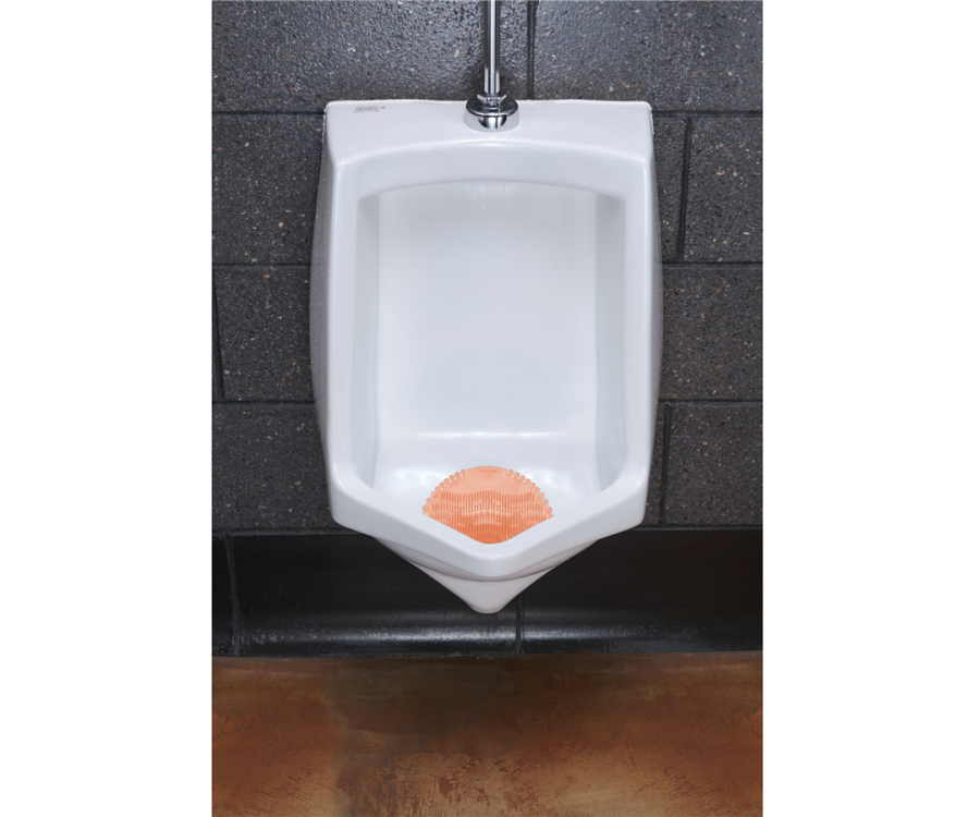 Fresh Products Orange 30-Day Wave Urinal Screen (10 Screens/Pack, 60 Packs/Case)